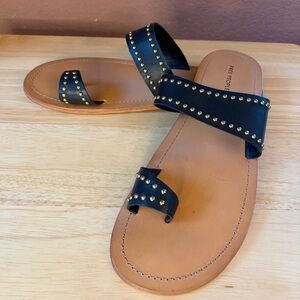 Free People Amelie Stud Sandel Black Size 10
